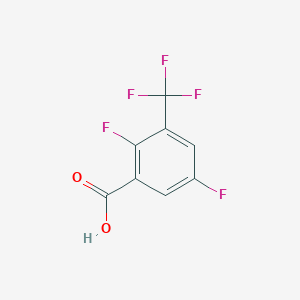 molecular formula C8H3F5O2 B11758026 2,5-Difluoro-3-(trifluoromethyl)benzoic acid 