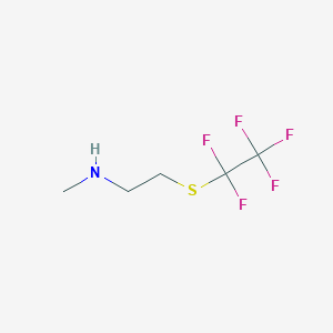 Methyl-(2-pentafluoroethylsulfanyl-ethyl)-amine