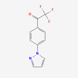 Ethanone,2,2,2-trifluoro-1-[4-(1H-pyrazol-1-yl)phenyl]-