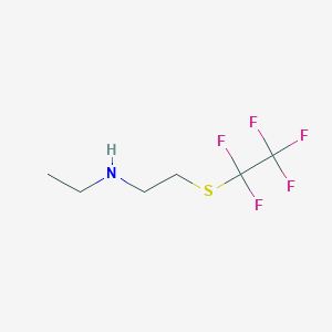 Ethyl-(2-pentafluoroethylsulfanyl-ethyl)-amine