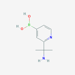 molecular formula C8H13BN2O2 B11758067 (2-(2-Aminopropan-2-yl)pyridin-4-yl)boronic acid 