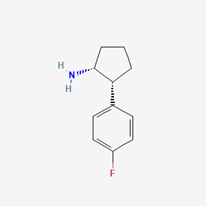 (1R,2R)-2-(4-fluorophenyl)cyclopentan-1-amine