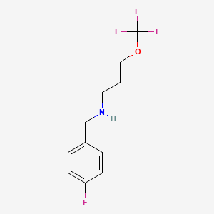 (4-Fluoro-benzyl)-(3-trifluoromethoxy-propyl)-amine