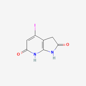 4-Iodo-1H-pyrrolo[2,3-b]pyridine-2,6(3H,7H)-dione