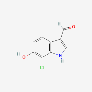 7-Chloro-6-hydroxy-1h-indole-3-carbaldehyde