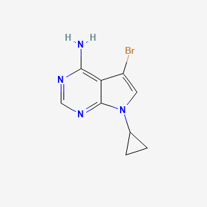 5-Bromo-7-cyclopropyl-7H-pyrrolo[2,3-D]pyrimidin-4-amine