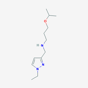 [(1-ethyl-1H-pyrazol-3-yl)methyl][3-(propan-2-yloxy)propyl]amine