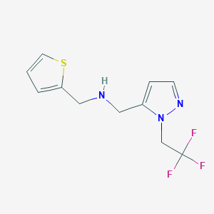 [(thiophen-2-yl)methyl]({[1-(2,2,2-trifluoroethyl)-1H-pyrazol-5-yl]methyl})amine