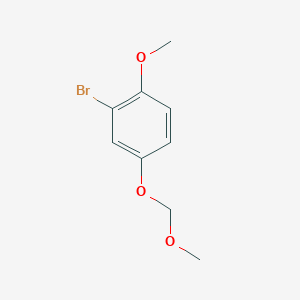 molecular formula C9H11BrO3 B11758171 2-Bromo-1-methoxy-4-(methoxymethoxy)benzene 