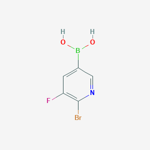 (6-Bromo-5-fluoropyridin-3-YL)boronic acid