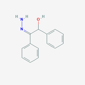 molecular formula C14H14N2O B11758200 (2Z)-2-hydrazinylidene-1,2-diphenylethanol 