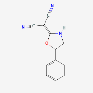 2-(5-Phenyl-1,3-oxazolidin-2-ylidene)malononitrile