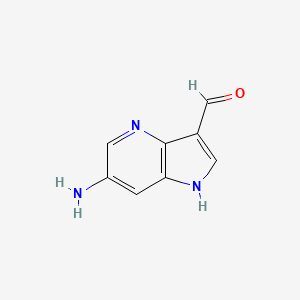 6-amino-1H-pyrrolo[3,2-b]pyridine-3-carbaldehyde