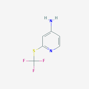 molecular formula C6H5F3N2S B11758233 2-(Trifluoromethylthio)pyridin-4-amine 