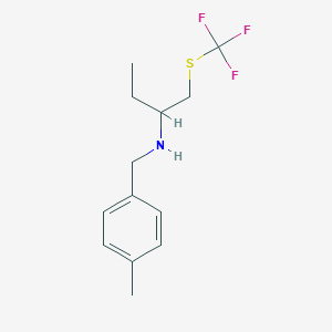 (4-Methyl-benzyl)-(1-trifluoromethylsulfanylmethylpropyl)-amine