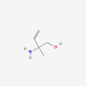 molecular formula C5H11NO B11758271 2-Amino-2-methylbut-3-en-1-ol 