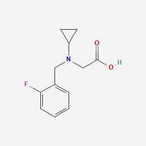 molecular formula C12H14FNO2 B11758281 [Cyclopropyl-(2-fluoro-benzyl)-amino]-acetic acid 