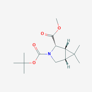 3-tert-butyl 2-methyl (1S,2S,5R)-6,6-dimethyl-3-azabicyclo[3.1.0]hexane-2,3-dicarboxylate