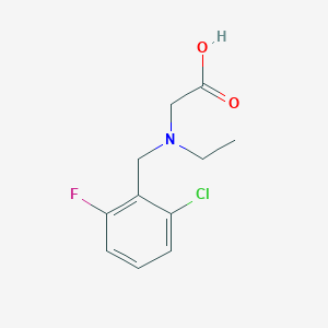 molecular formula C11H13ClFNO2 B11758322 [(2-Chloro-6-fluoro-benzyl)-ethyl-amino]-acetic acid 