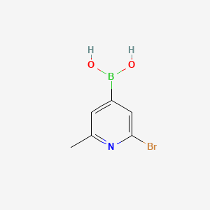 (2-Bromo-6-methylpyridin-4-YL)boronic acid