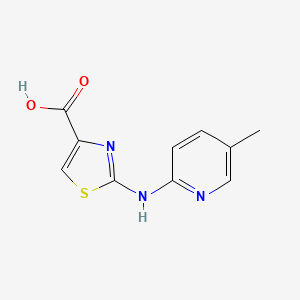 molecular formula C10H9N3O2S B11758344 2-((5-Methylpyridin-2-yl)amino)thiazole-4-carboxylic acid 