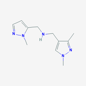 [(1,3-dimethyl-1H-pyrazol-4-yl)methyl][(1-methyl-1H-pyrazol-5-yl)methyl]amine