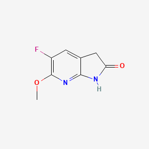 5-fluoro-6-methoxy-1H,2H,3H-pyrrolo[2,3-b]pyridin-2-one