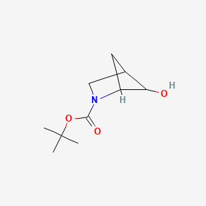 molecular formula C10H17NO3 B11758428 tert-Butyl 5-hydroxy-2-azabicyclo[2.1.1]hexane-2-carboxylate 