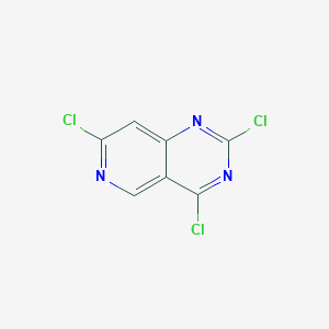 molecular formula C7H2Cl3N3 B11758436 2,4,7-Trichloropyrido[4,3-d]pyrimidine 