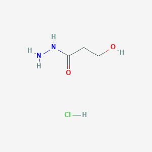 molecular formula C3H9ClN2O2 B11758445 3-Hydroxypropanehydrazide hydrochloride 