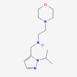 [2-(morpholin-4-yl)ethyl]({[1-(propan-2-yl)-1H-pyrazol-5-yl]methyl})amine