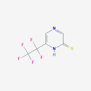 6-Pentafluoroethyl-1h-pyrazine-2-thione