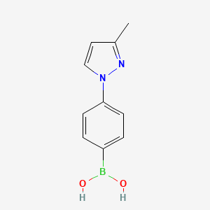 [4-(3-Methylpyrazol-1-yl)phenyl]boronic acid