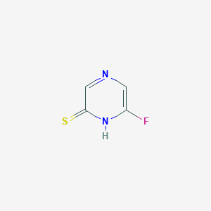 molecular formula C4H3FN2S B11758575 6-Fluoro-1h-pyrazine-2-thione 