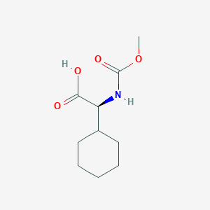 (2S)-2-cyclohexyl-2-[(methoxycarbonyl)amino]acetic acid