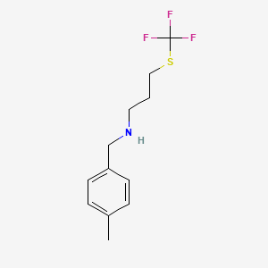 (4-Methyl-benzyl)-(3-trifluoromethylsulfanyl-propyl)-amine