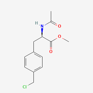 molecular formula C13H16ClNO3 B11758662 methyl (2R)-3-[4-(chloromethyl)phenyl]-2-acetamidopropanoate 