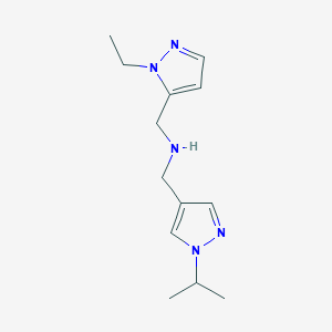 [(1-ethyl-1H-pyrazol-5-yl)methyl]({[1-(propan-2-yl)-1H-pyrazol-4-yl]methyl})amine