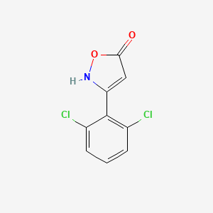 molecular formula C9H5Cl2NO2 B11758685 3-(2,6-Dichlorophenyl)-1,2-oxazol-5-ol 