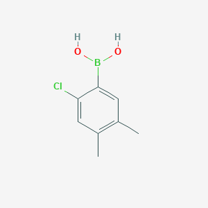 molecular formula C8H10BClO2 B11758701 (2-Chloro-4,5-dimethylphenyl)boronic acid 