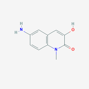 molecular formula C10H10N2O2 B11758706 6-Amino-3-hydroxy-1-methylquinolin-2(1H)-one 