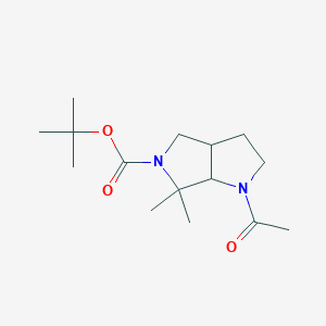 tert-Butyl 1-acetyl-6,6-dimethylhexahydropyrrolo[3,4-b]pyrrole-5(1H)-carboxylate