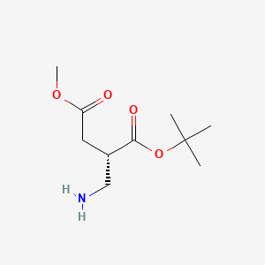 1-tert-butyl 4-methyl (2S)-2-(aminomethyl)butanedioate