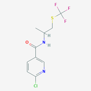 6-Chloro-N-(1-methyl-2-trifluoromethylsulfanylethyl)-nicotinamide