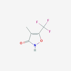 B117588 3-Hydroxy-4-methyl-5-(trifluoromethyl)isoxazole CAS No. 145433-09-6