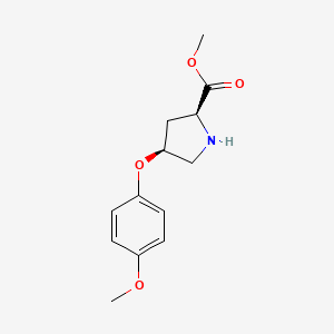 methyl (2S,4S)-4-(4-methoxyphenoxy)pyrrolidine-2-carboxylate