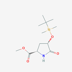 (2S,4S)-Methyl 4-((tert-butyldimethylsilyl)oxy)-5-oxopyrrolidine-2-carboxylate