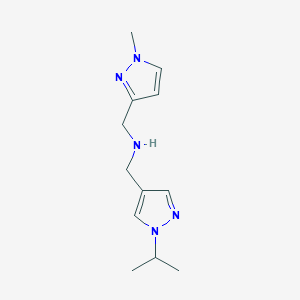 [(1-methyl-1H-pyrazol-3-yl)methyl]({[1-(propan-2-yl)-1H-pyrazol-4-yl]methyl})amine