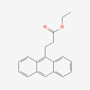 molecular formula C19H18O2 B11758864 Ethyl 3-(anthracen-9-YL)propanoate 