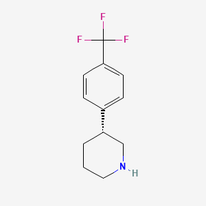 (3R)-3-[4-(trifluoromethyl)phenyl]piperidine